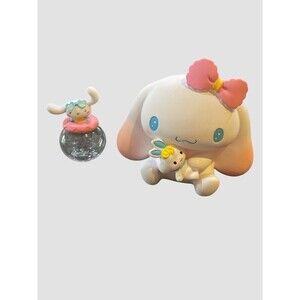 Sanrio Cinnamoroll with Pink Bow 7” PVC Piggy Bank No Box & Blind box Top w/jar